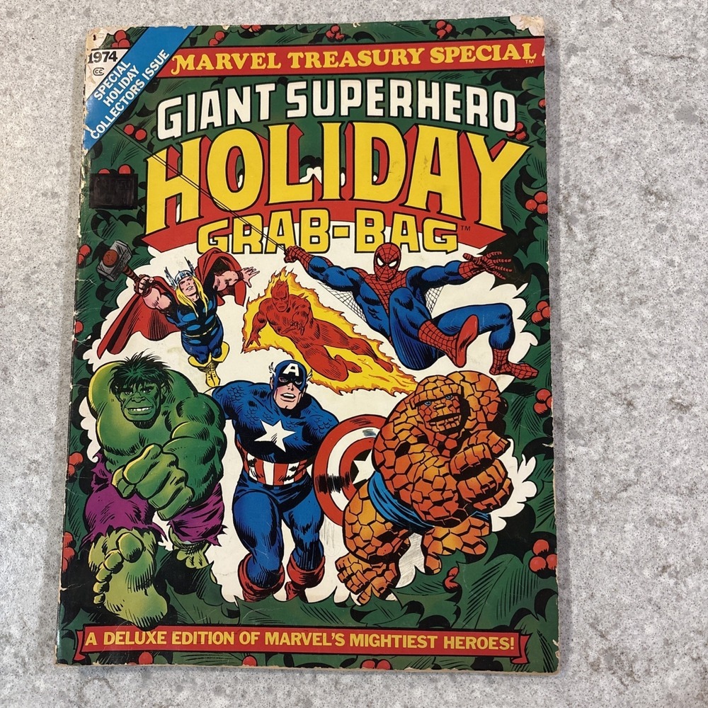 Marvel Treasury Giant Superhero Holiday Grab-Bag 1974 Special Holiday Collectors